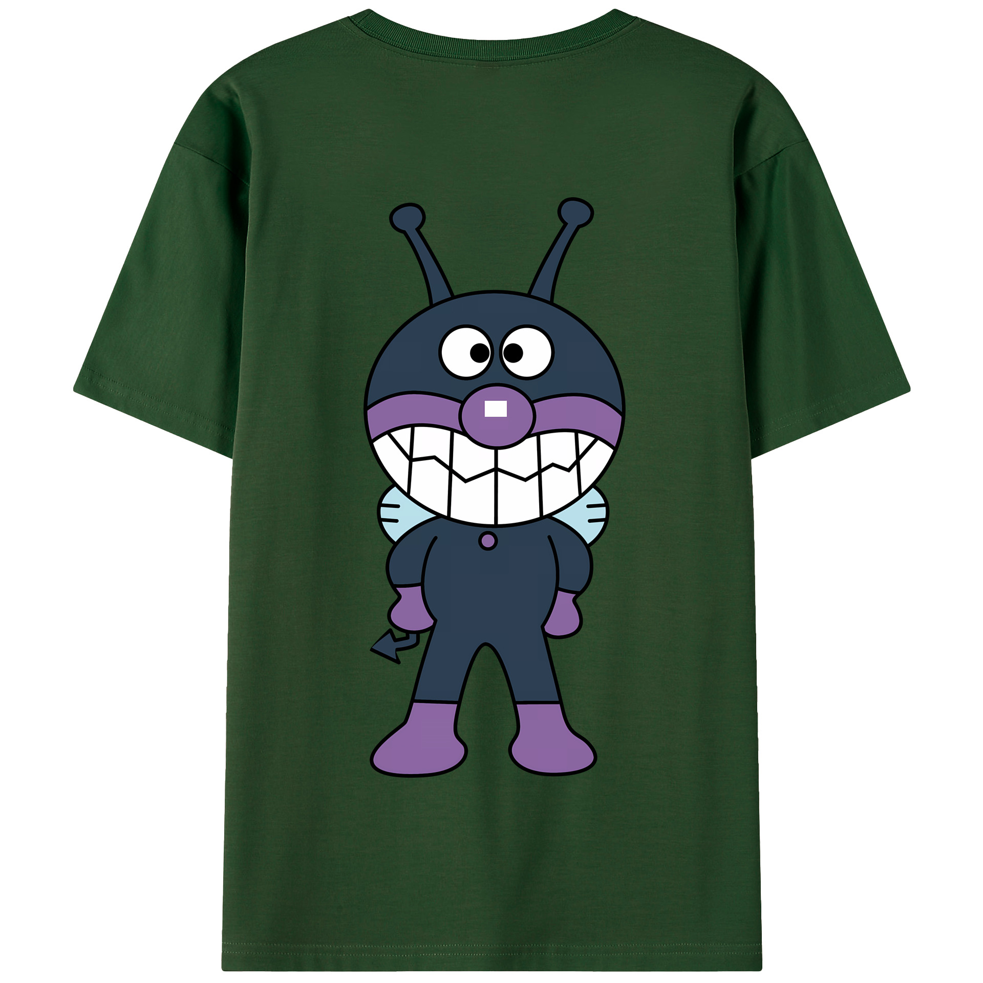（画像用） アンパンマン Anpanman 綿100％半袖Tシャツ（背面プリント）